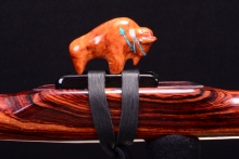 Cocobolo Native American Flute, Minor, Mid G-4, #H36B